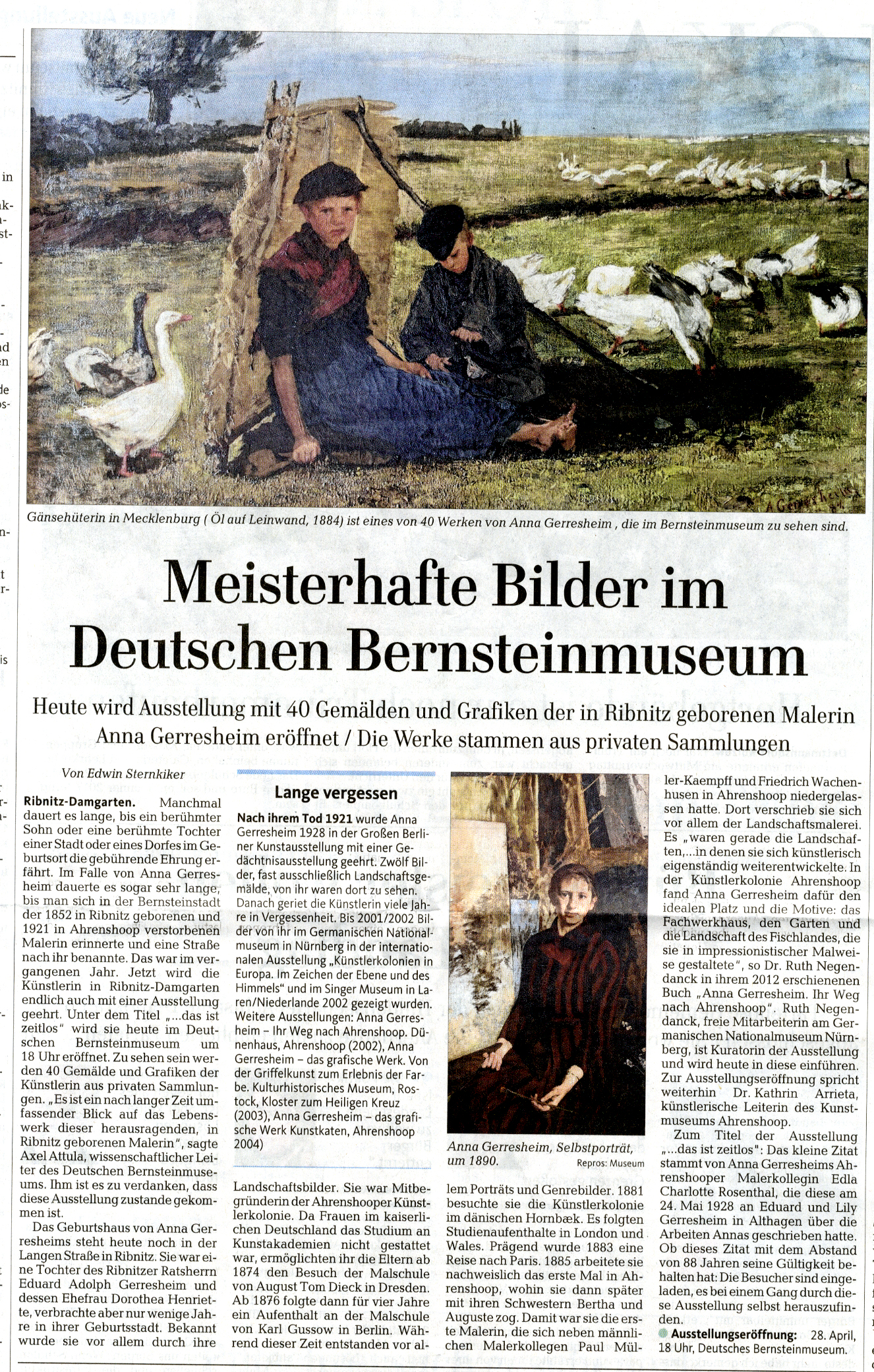 Ostseezeitung 28. April 2016